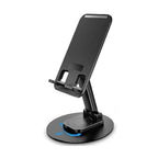 Universal Mobile Phone Holder for Car & Desk – 360° Rotating Aluminum Stand with Strong Suction Grip